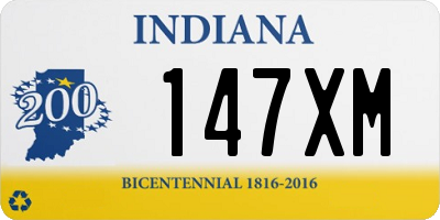 IN license plate 147XM