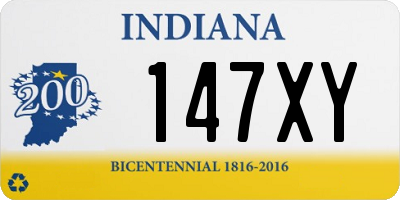 IN license plate 147XY