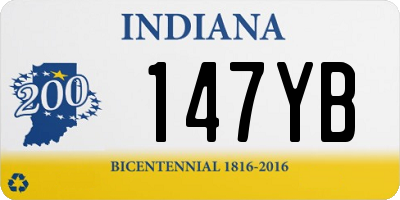 IN license plate 147YB