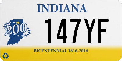 IN license plate 147YF