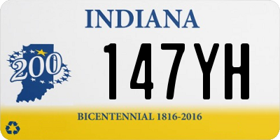 IN license plate 147YH