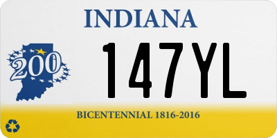 IN license plate 147YL