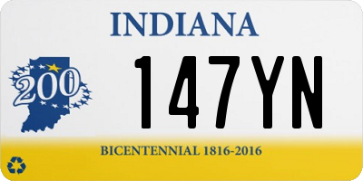 IN license plate 147YN