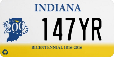 IN license plate 147YR