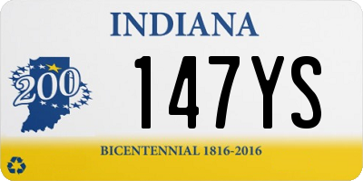 IN license plate 147YS