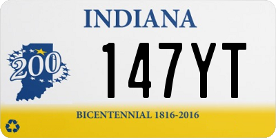 IN license plate 147YT