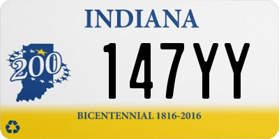 IN license plate 147YY