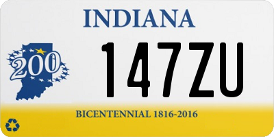 IN license plate 147ZU