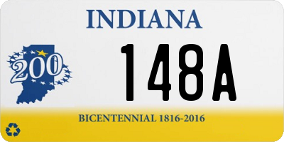 IN license plate 148A