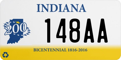 IN license plate 148AA