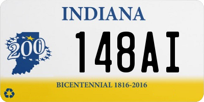 IN license plate 148AI