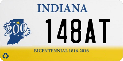 IN license plate 148AT