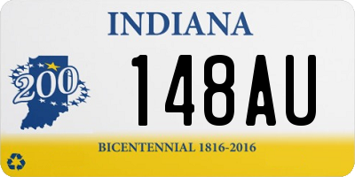 IN license plate 148AU