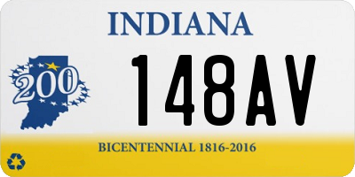 IN license plate 148AV