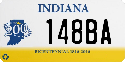 IN license plate 148BA