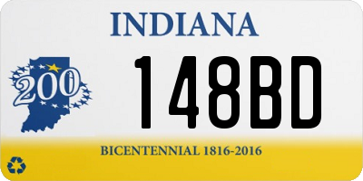 IN license plate 148BD