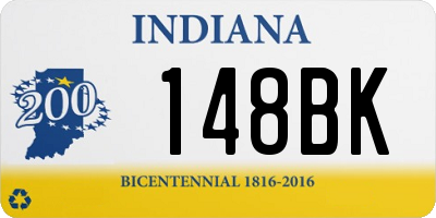 IN license plate 148BK