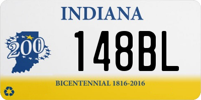 IN license plate 148BL