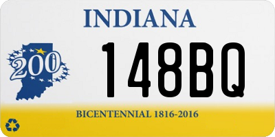 IN license plate 148BQ
