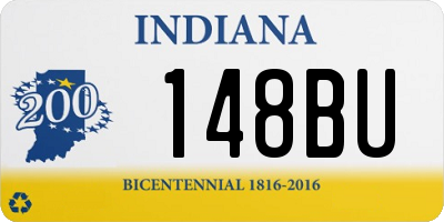 IN license plate 148BU