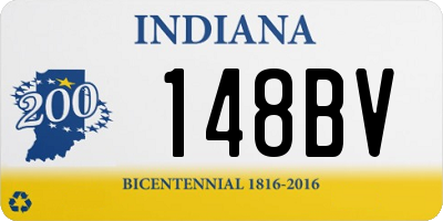 IN license plate 148BV