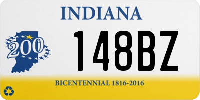 IN license plate 148BZ