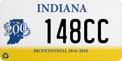 IN license plate 148CC