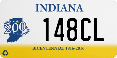 IN license plate 148CL