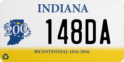 IN license plate 148DA