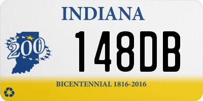 IN license plate 148DB