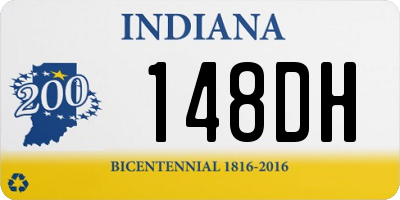 IN license plate 148DH