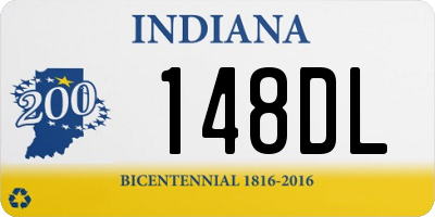 IN license plate 148DL