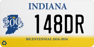 IN license plate 148DR