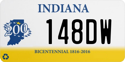 IN license plate 148DW