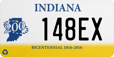 IN license plate 148EX