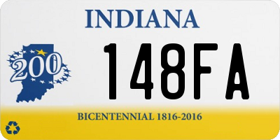 IN license plate 148FA