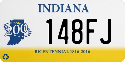 IN license plate 148FJ