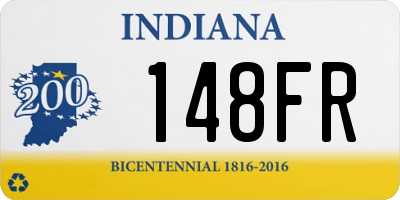 IN license plate 148FR