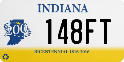 IN license plate 148FT
