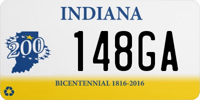 IN license plate 148GA