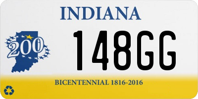 IN license plate 148GG