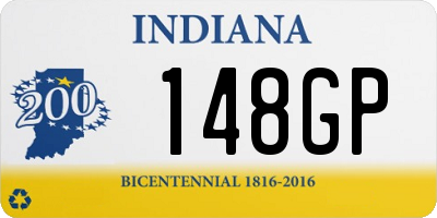 IN license plate 148GP