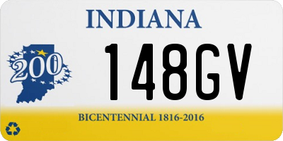 IN license plate 148GV