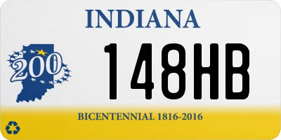 IN license plate 148HB