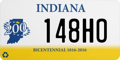 IN license plate 148HO