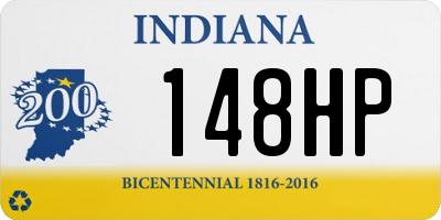 IN license plate 148HP