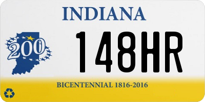 IN license plate 148HR