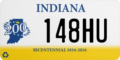 IN license plate 148HU