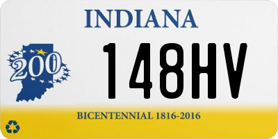 IN license plate 148HV