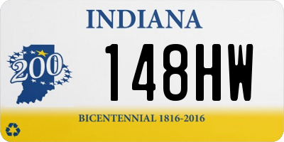 IN license plate 148HW